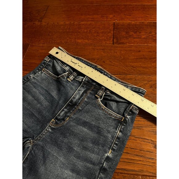 American Eagle Women’s super high rise leggings skinny Jeans Blue sz 2 Short - Picture 7 of 9